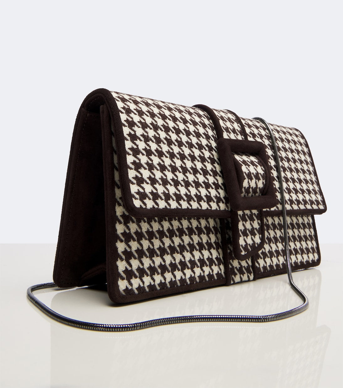 Manolo Blahnik - Maycap houndstooth clutch