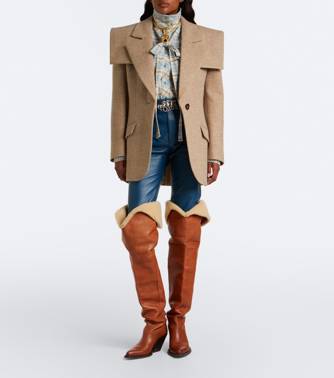 Chloé - Caped wool blazer