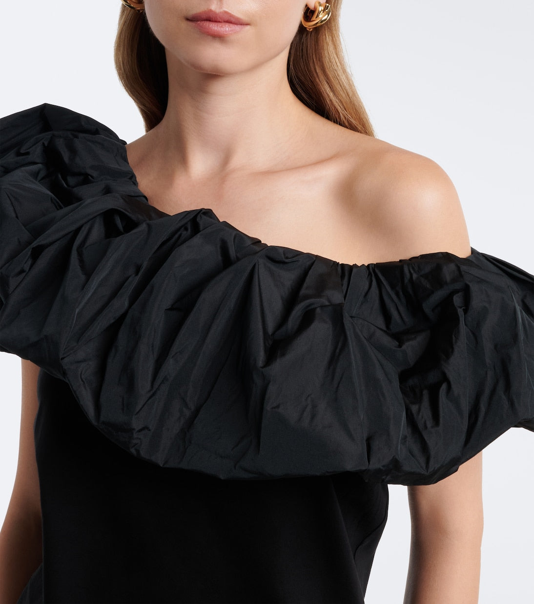 Max Mara - Ruffled off-shoulder cotton top