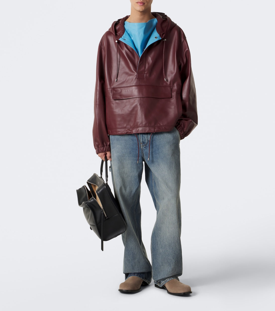 Loewe - Hooded leather jacket