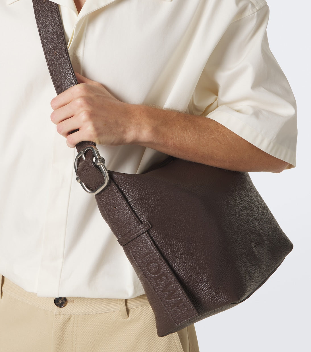 Loewe - Loop Medium leather shoulder bag