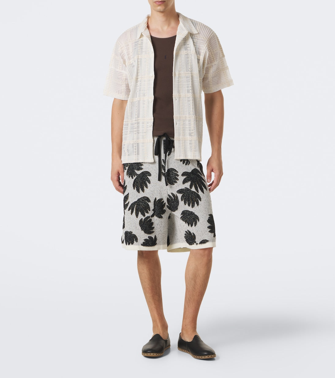 Commas - Jacquard terry shorts