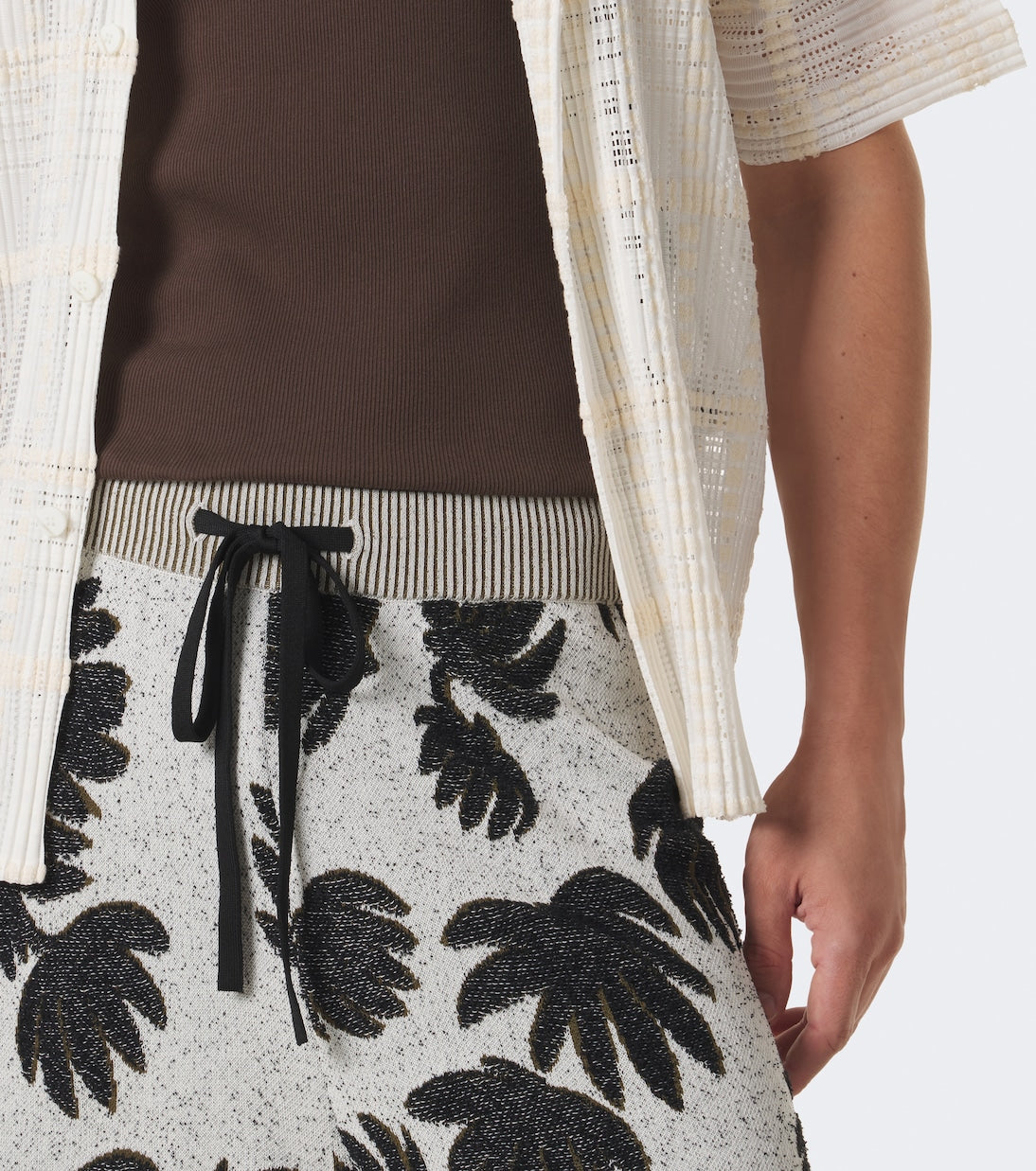 Commas - Jacquard terry shorts