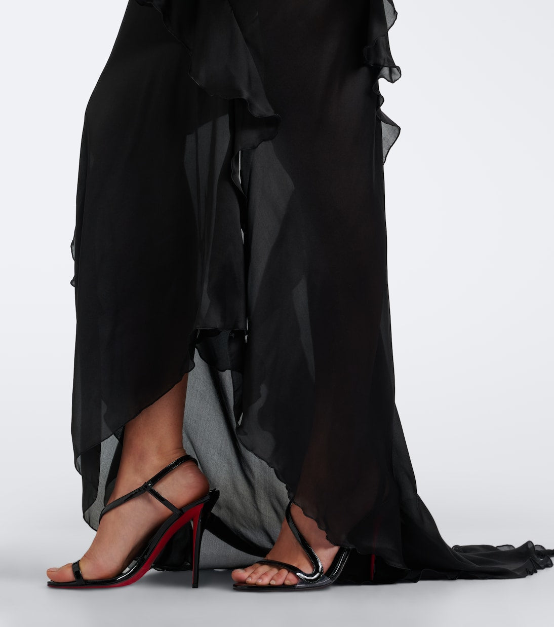 Roberto Cavalli - Ruffled silk gown