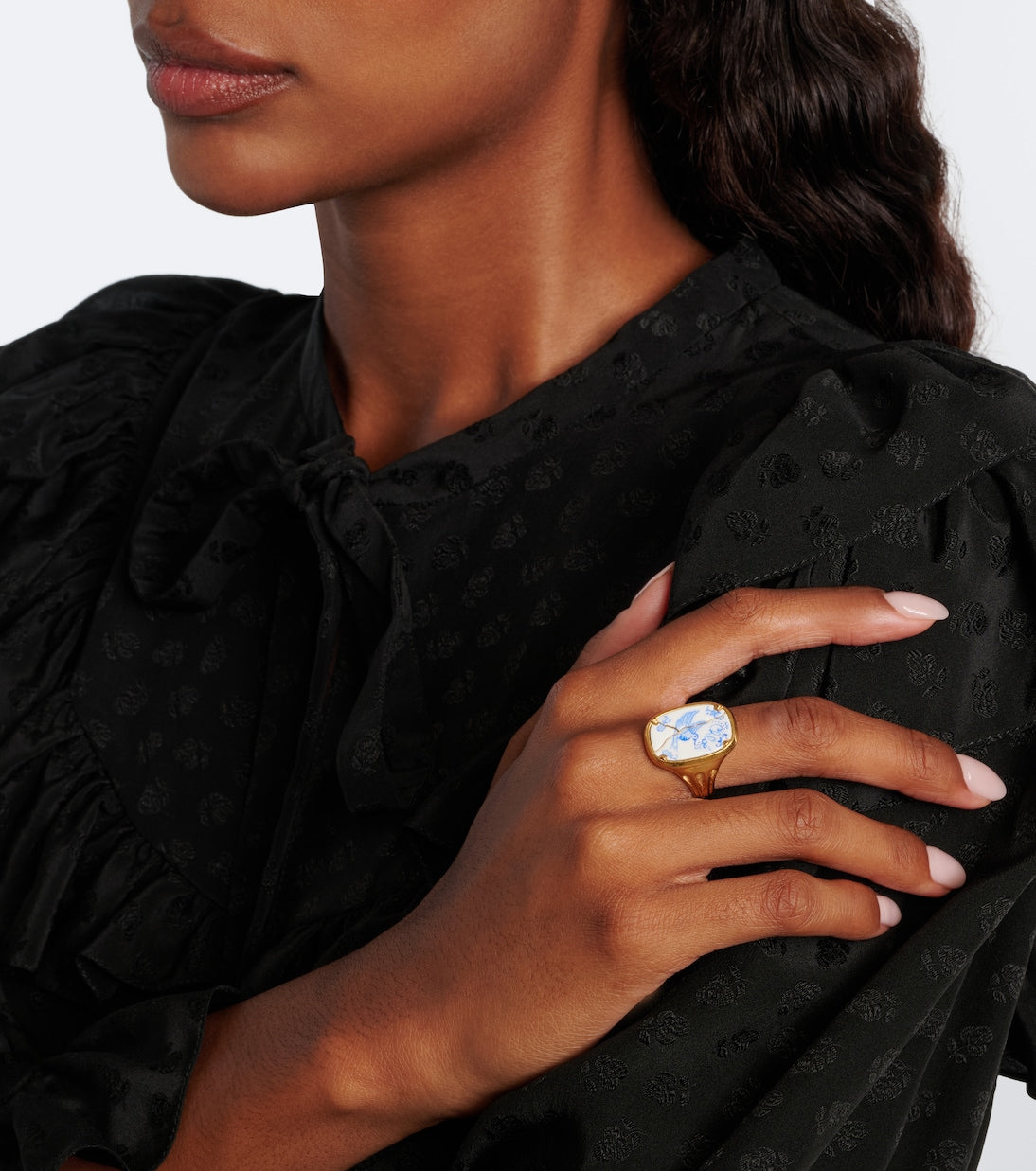 Chloé - Oversized enamel ring