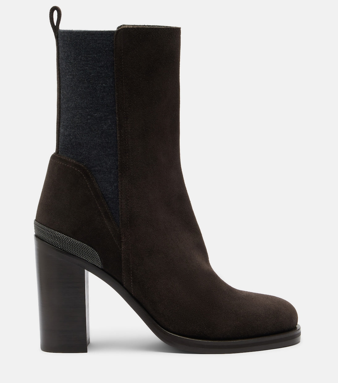 Brunello Cucinelli - Monili suede ankle boots