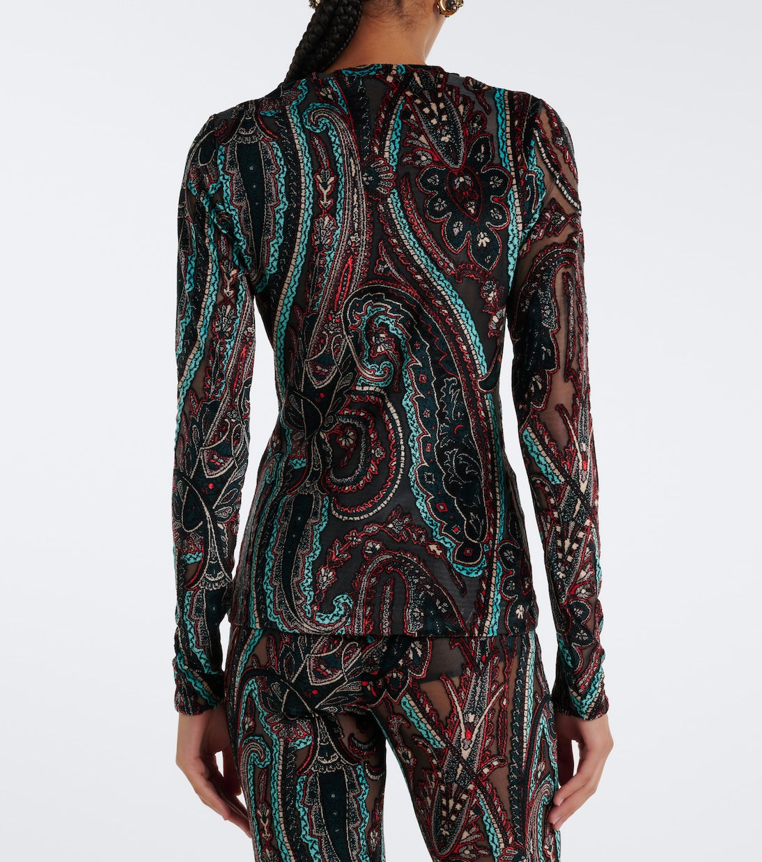 Etro - Patch-appliqué paisley top