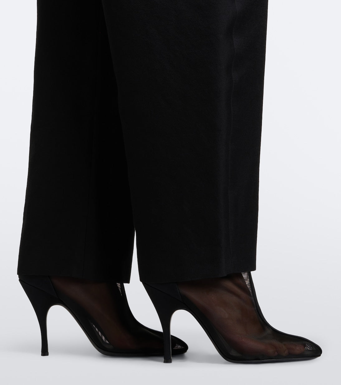 Alaïa - Mesh knee-high boots