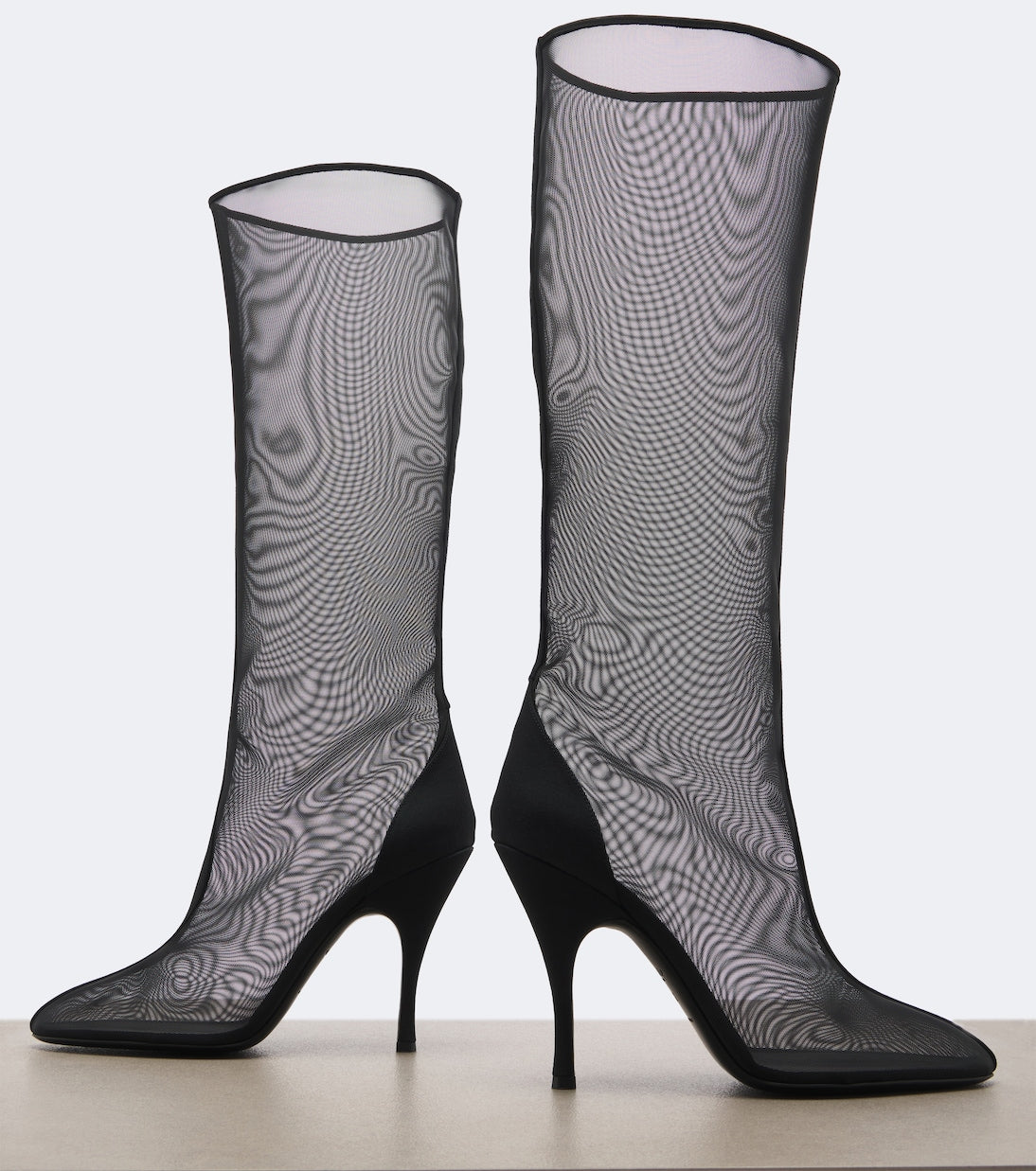 Alaïa - Mesh knee-high boots
