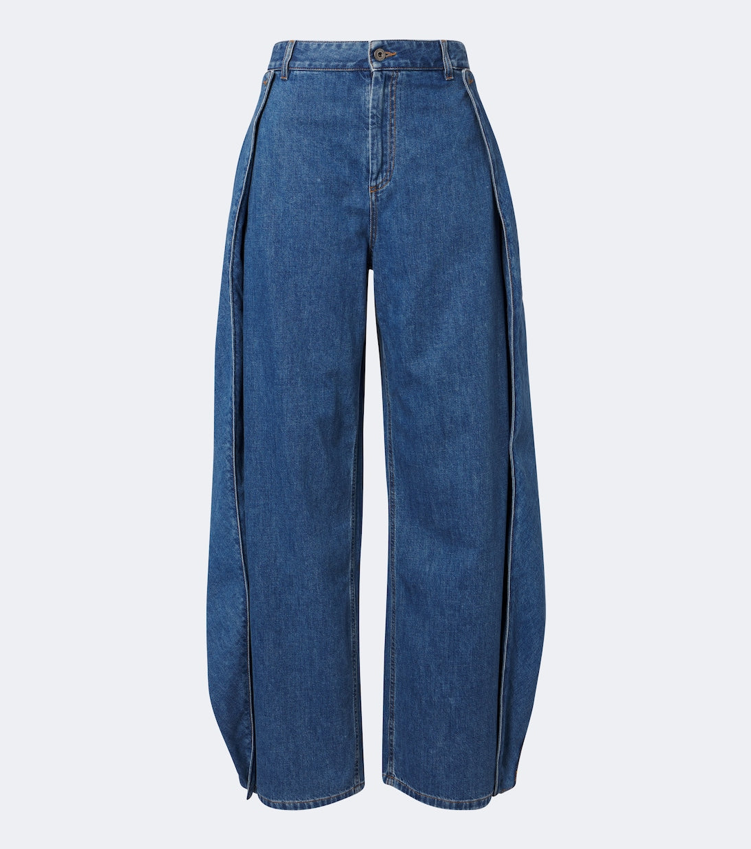 Loewe - Draped wide-leg jeans