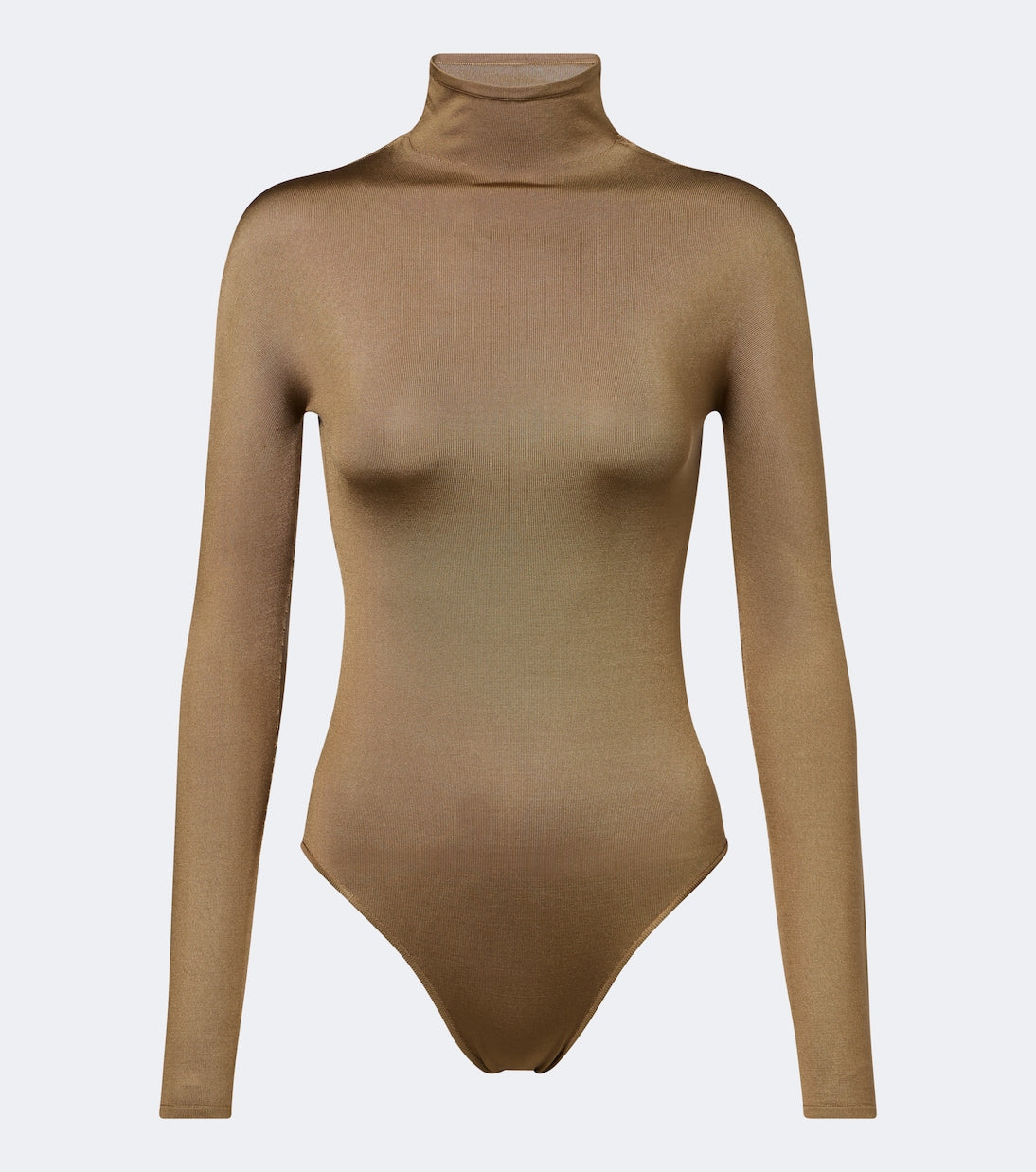 Alaïa - Turtleneck silk-blend bodysuit