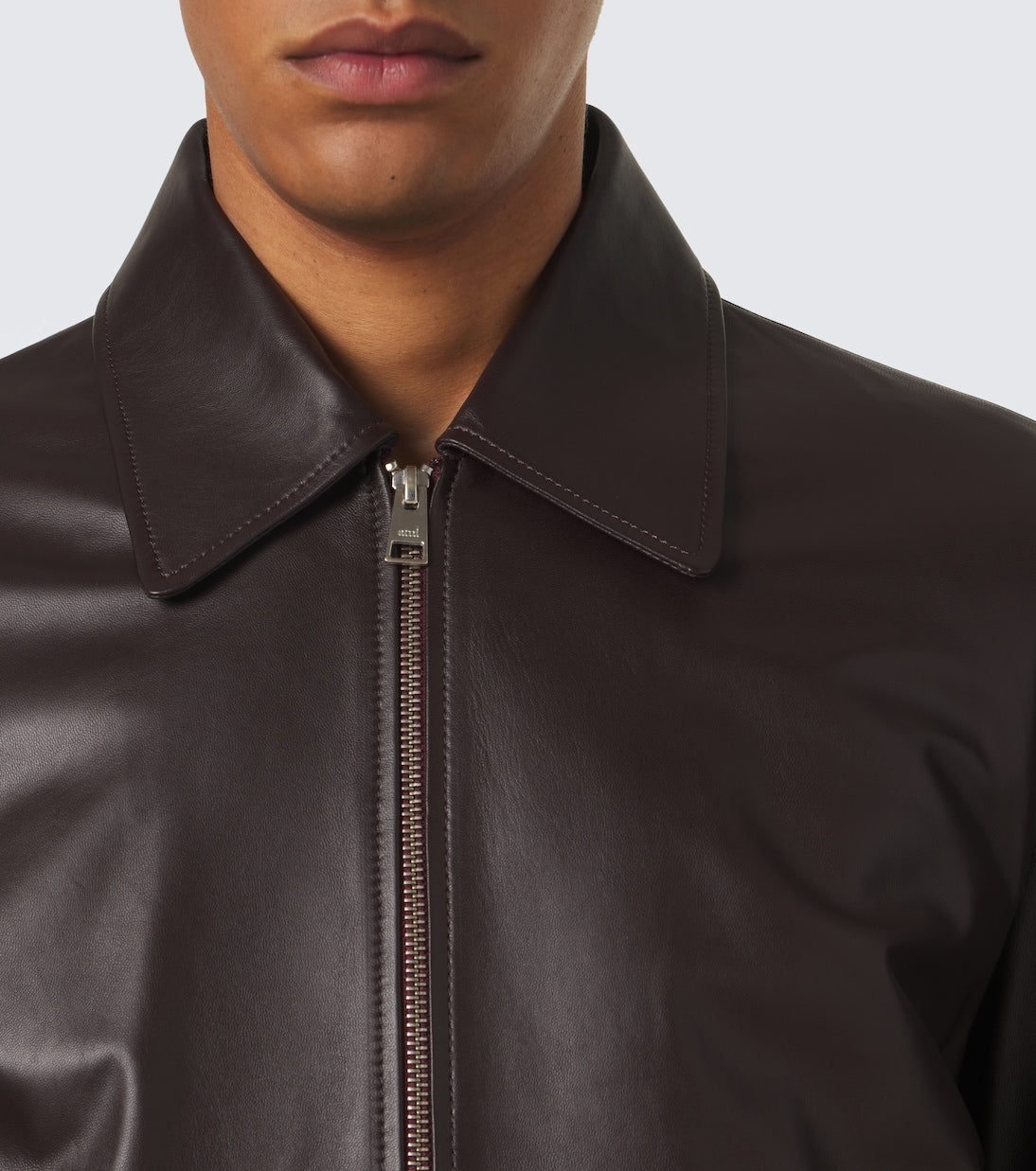 Ami Paris - Leather blouson jacket
