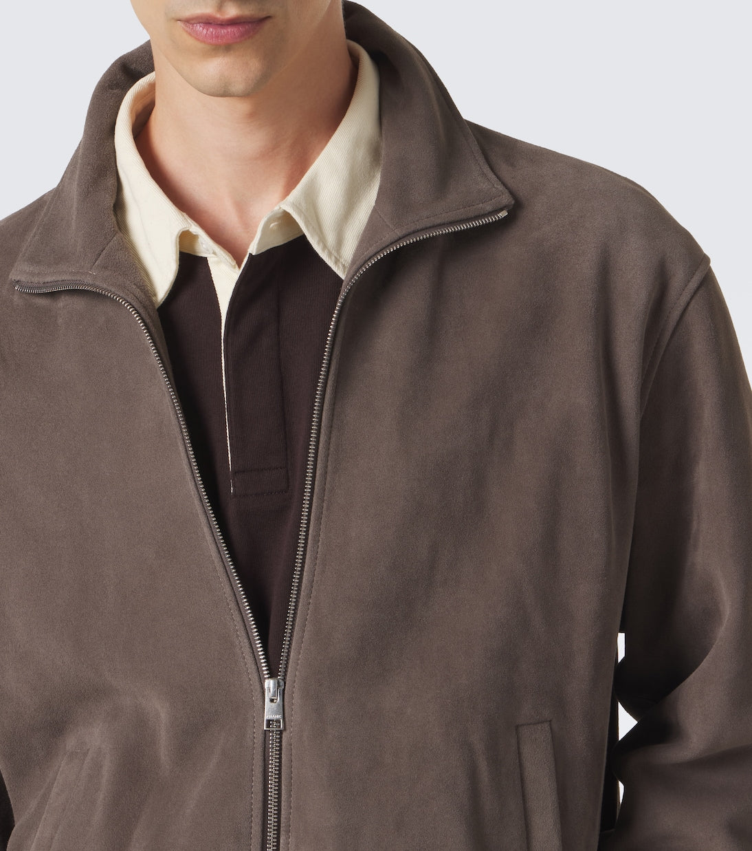 Frame - Suede blouson jacket