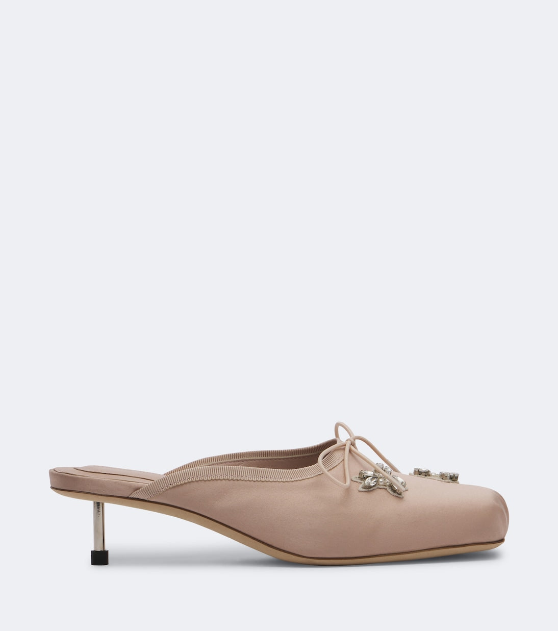 Simone Rocha - Embellished satin mules