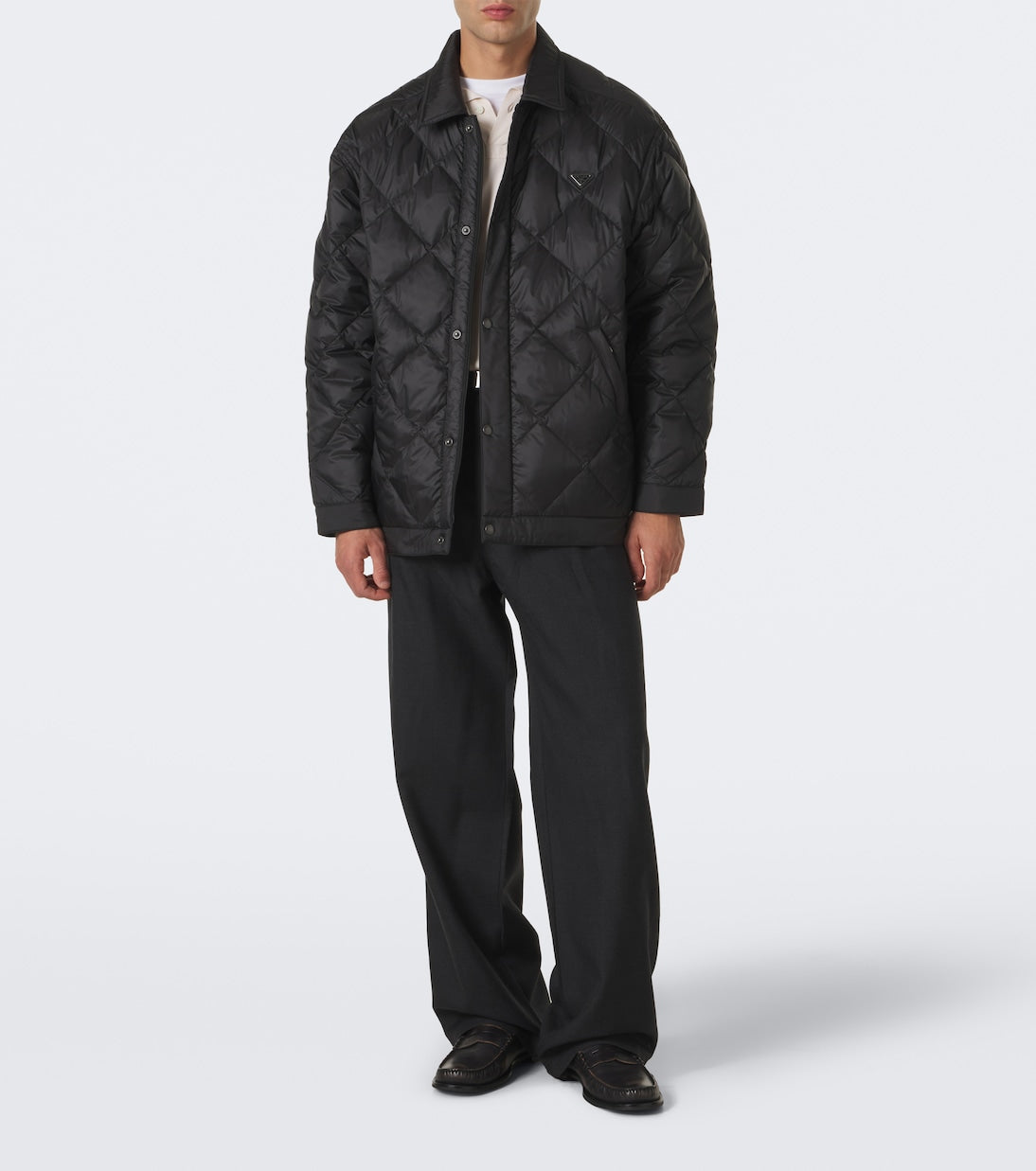 Prada - Logo quilted down jacket