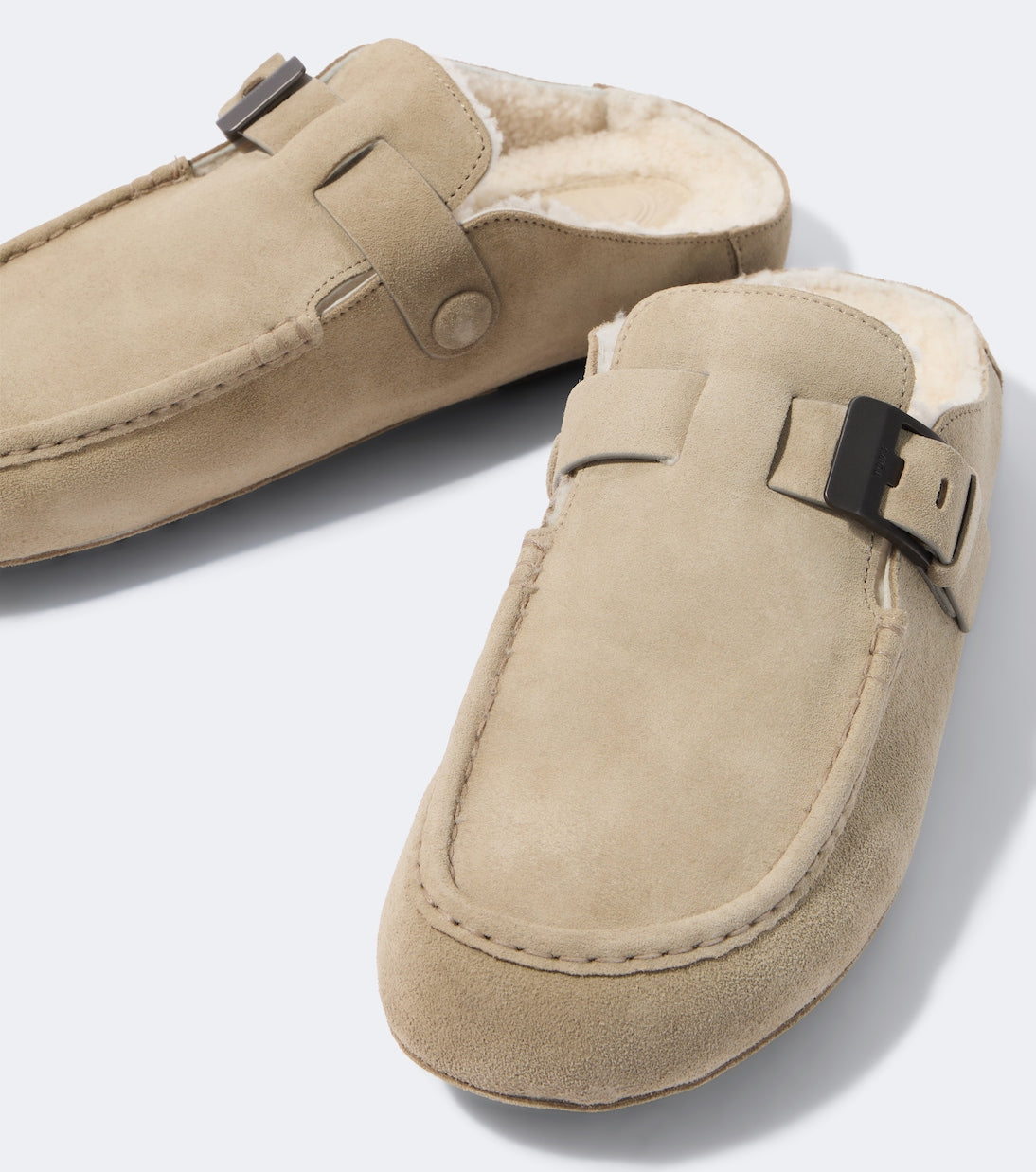 Tod's - Gommino® shearling-lined suede mules