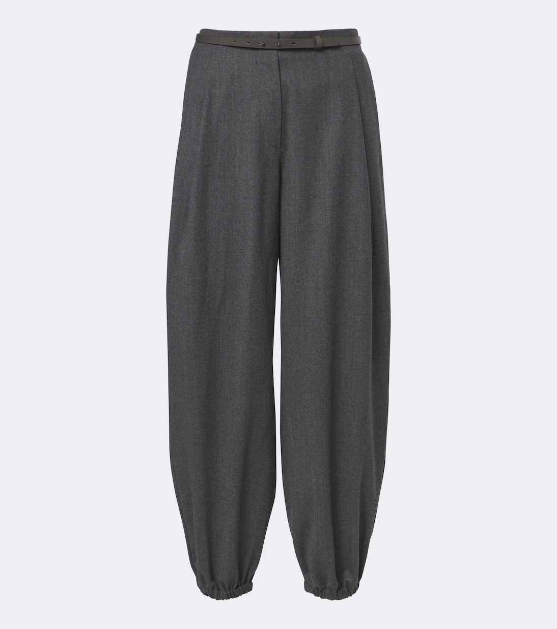 Max Mara - Wool-blend flannel balloon pants