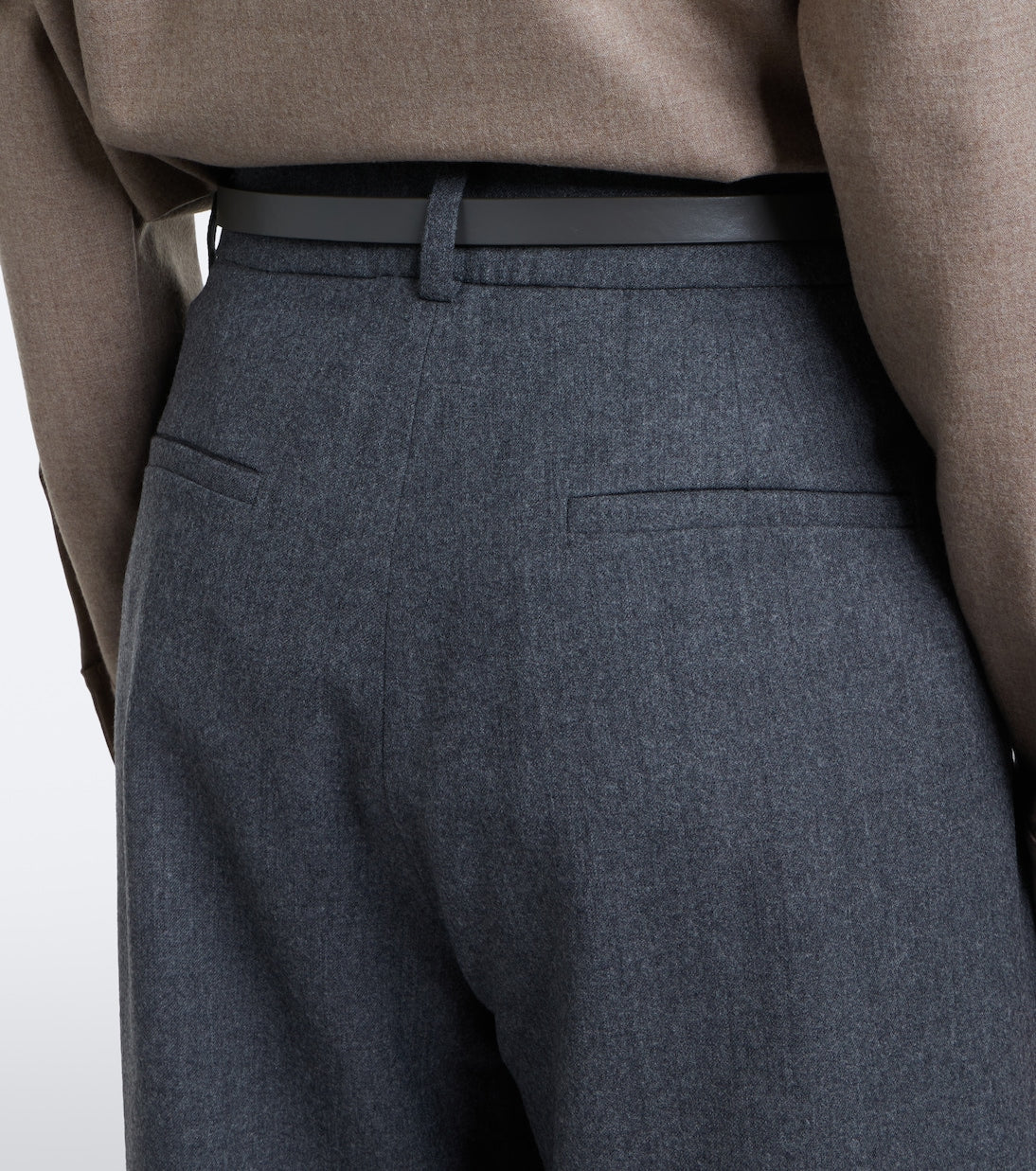 Max Mara - Wool-blend flannel balloon pants