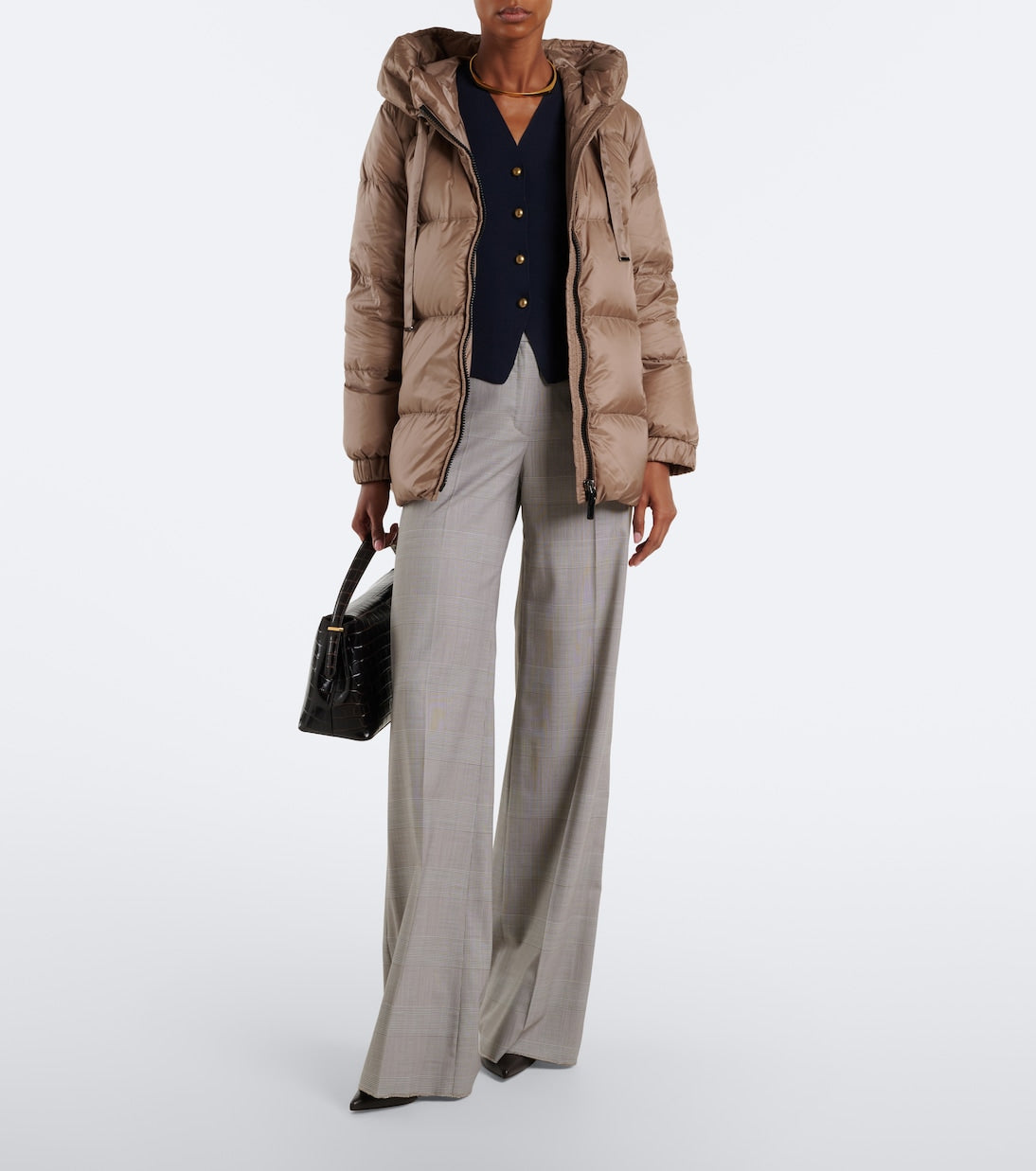 Max Mara - The Cube hooded quilted down jacket