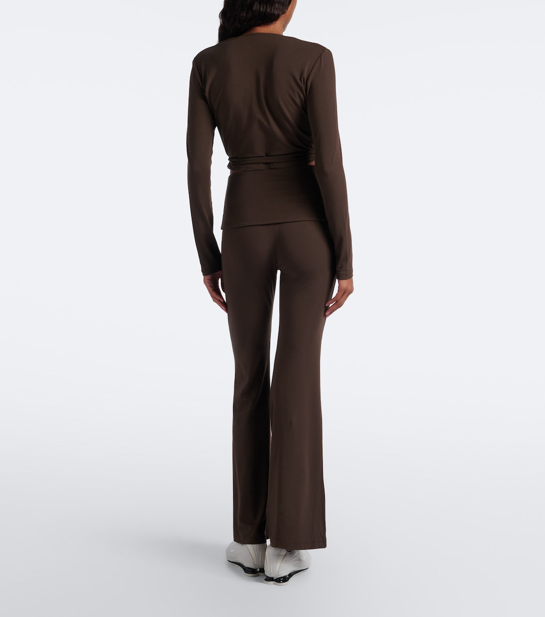 Norba - Foldover flared leggings