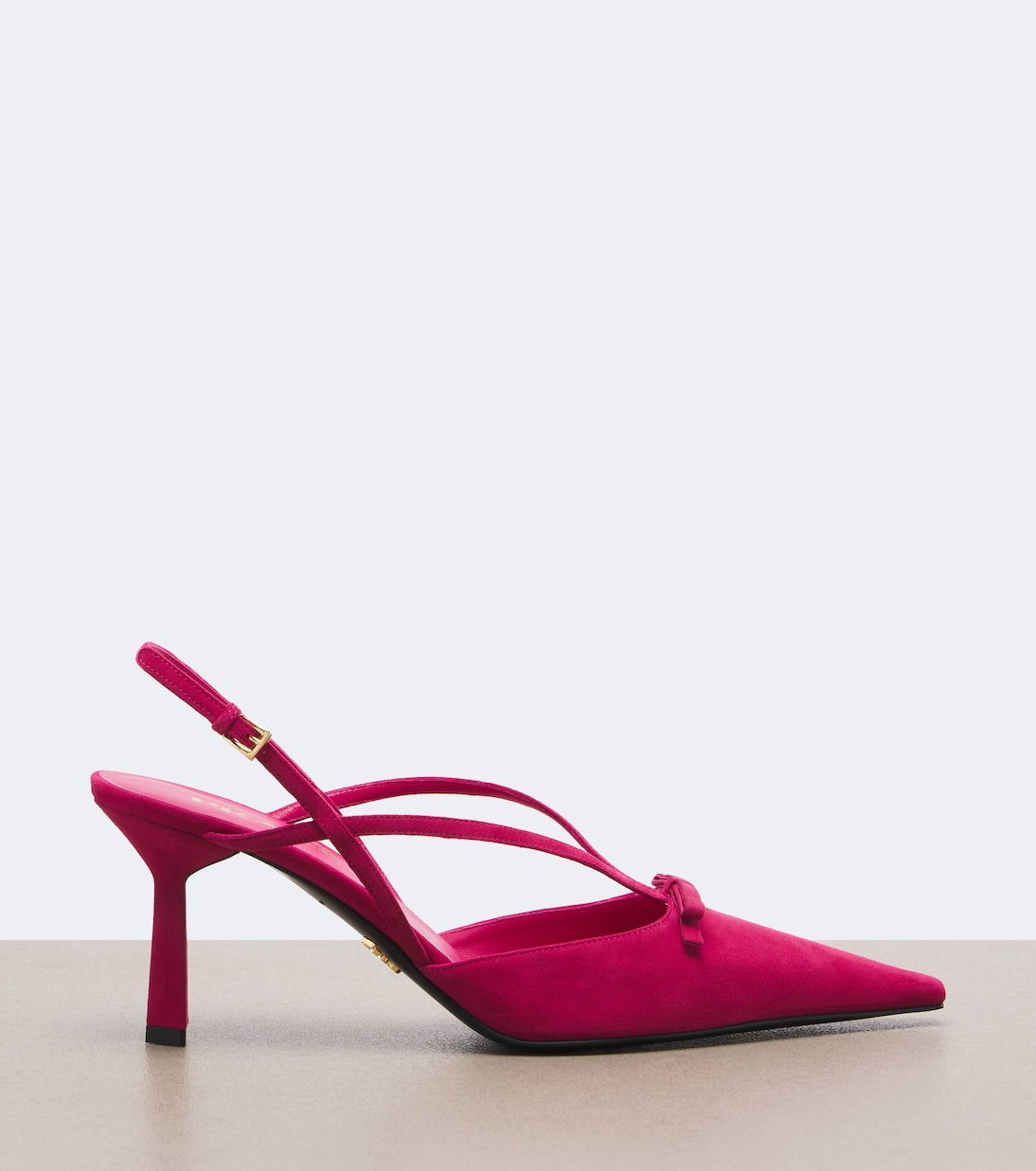 Prada - Suede slingback pumps