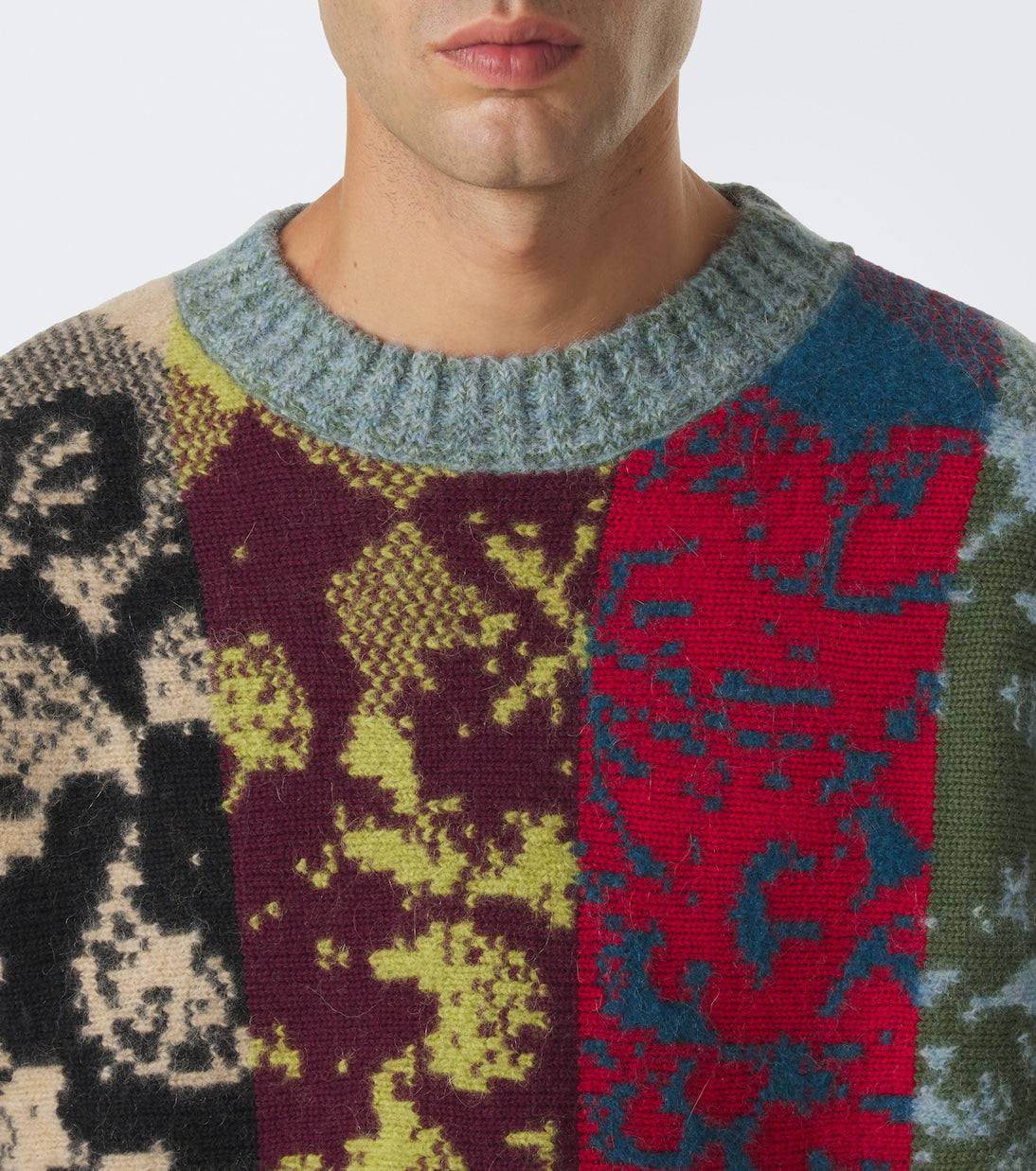 Dries Van Noten - Patchwork wool and alpaca-blend sweater