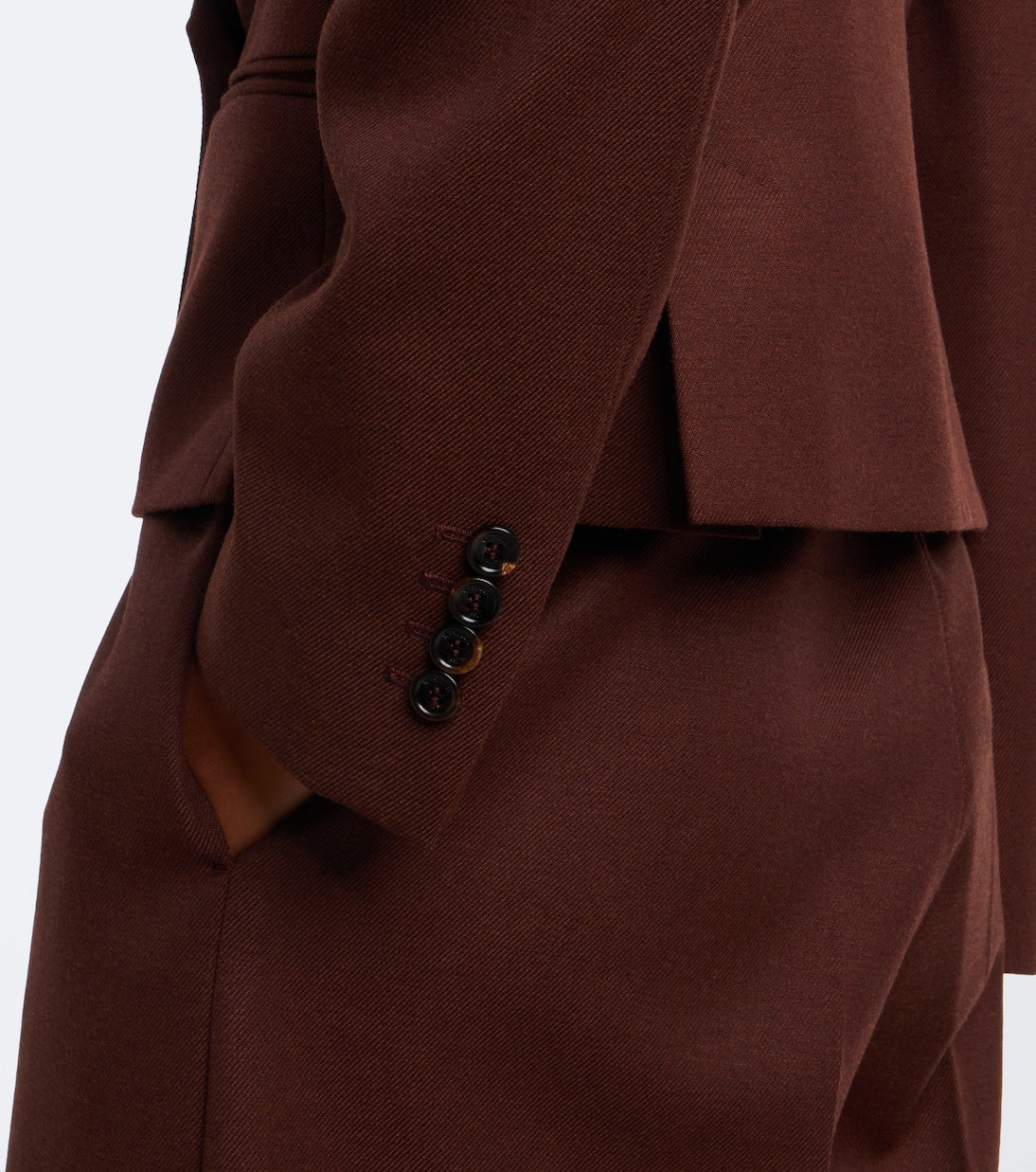 Max Mara - Double-breasted virgin wool blazer
