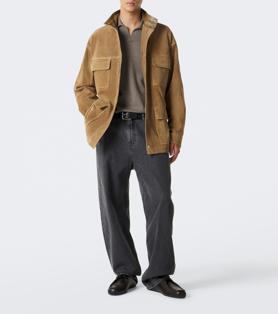 Arma - Doran belted suede jacket