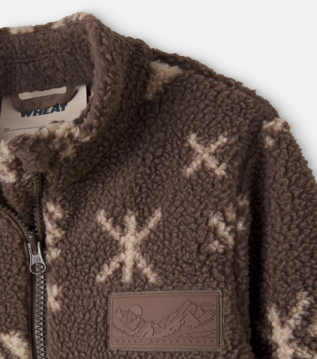Wheat - Helge printed teddy jacket