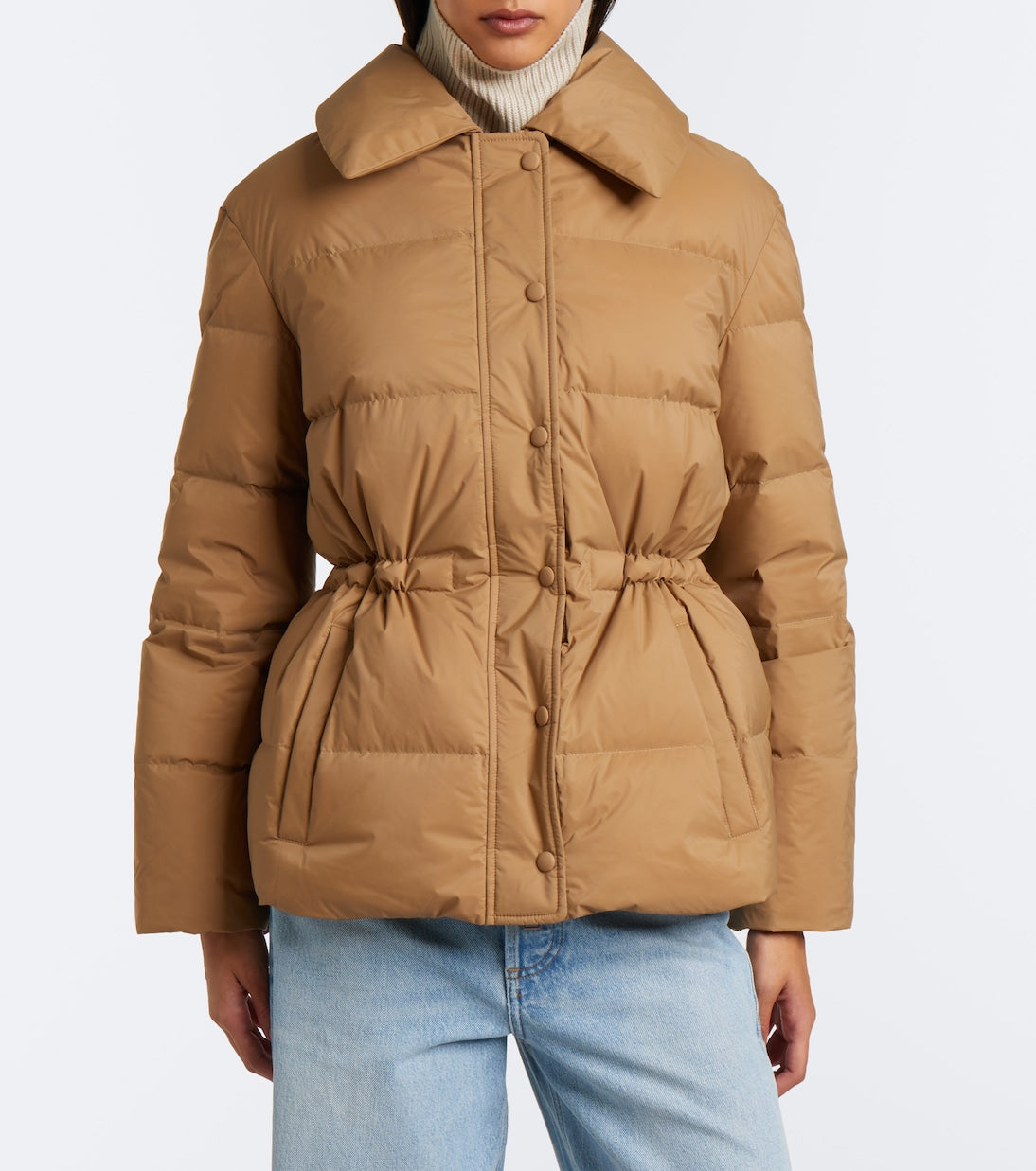 Yves Salomon - Shearling-trimmed down jacket