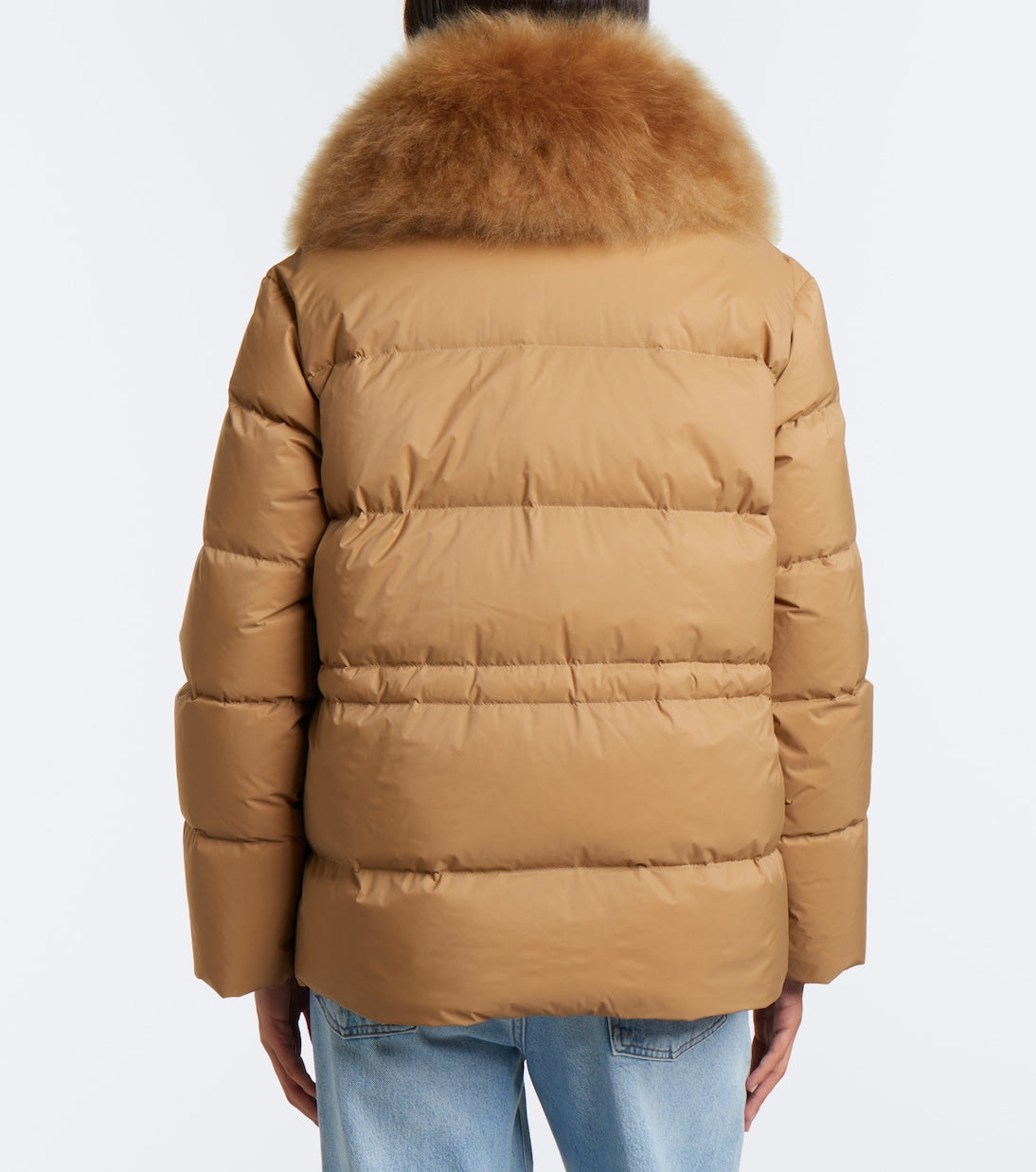 Yves Salomon - Shearling-trimmed down jacket