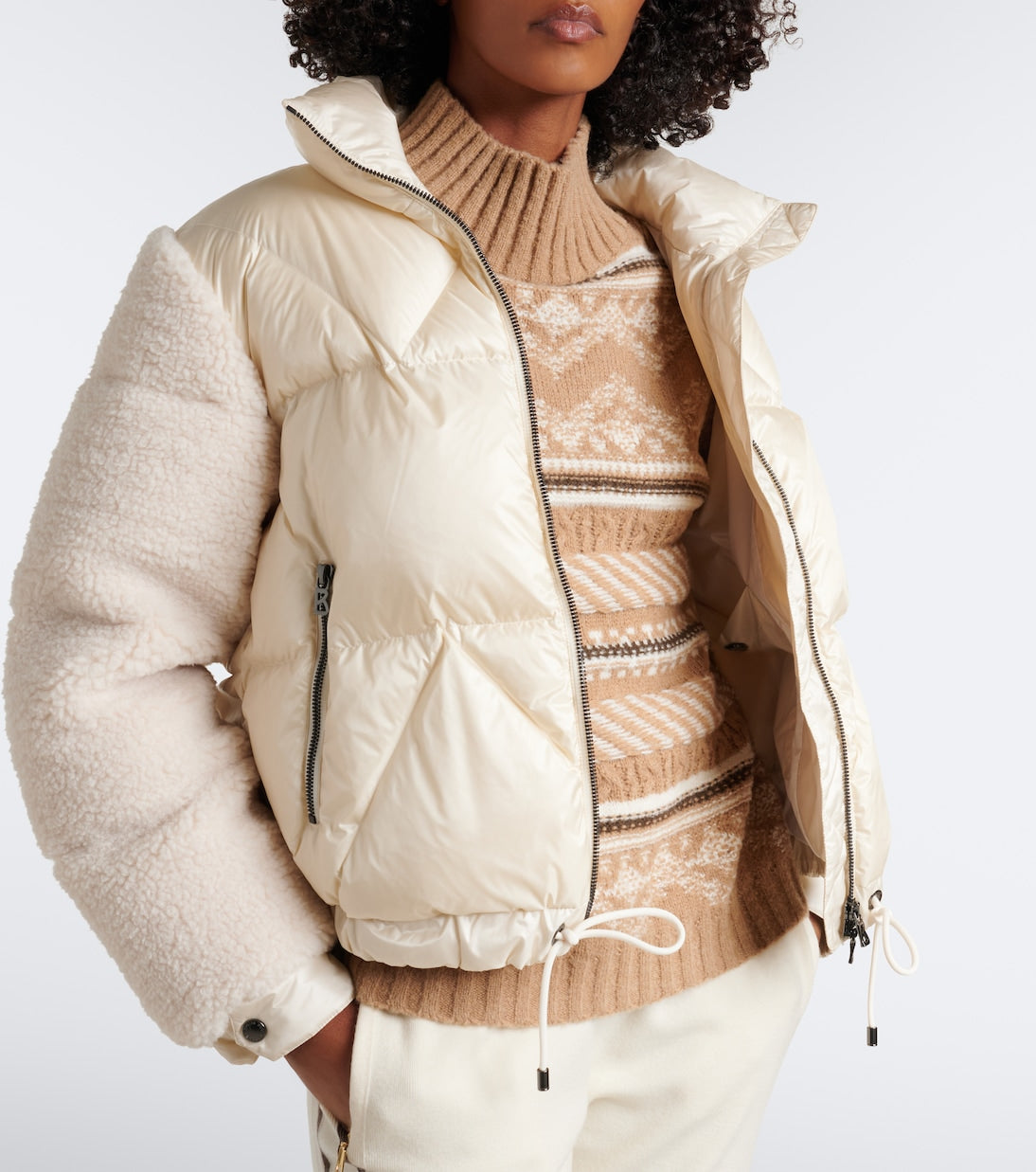 Bogner - Queeny terry-trimmed down jacket