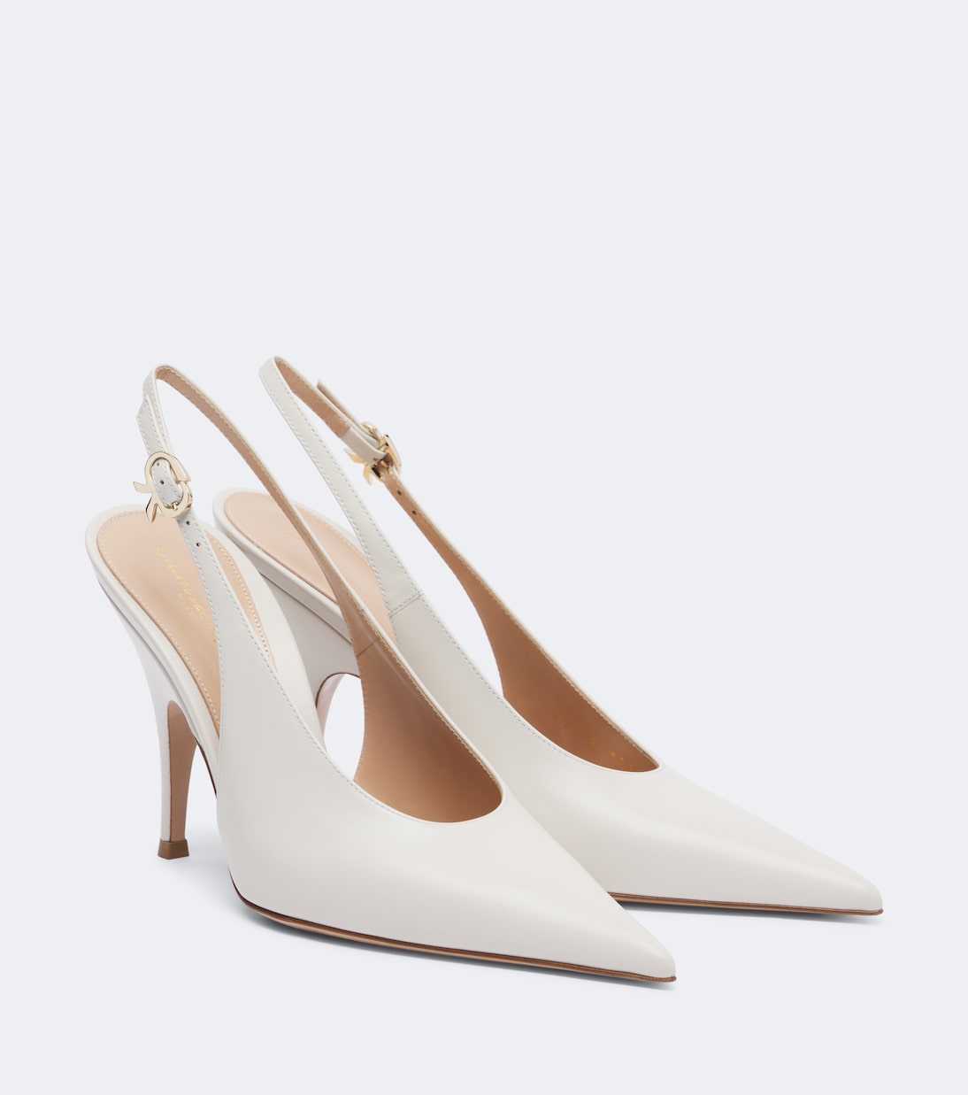 Gianvito Rossi - Sofia leather slingback pumps