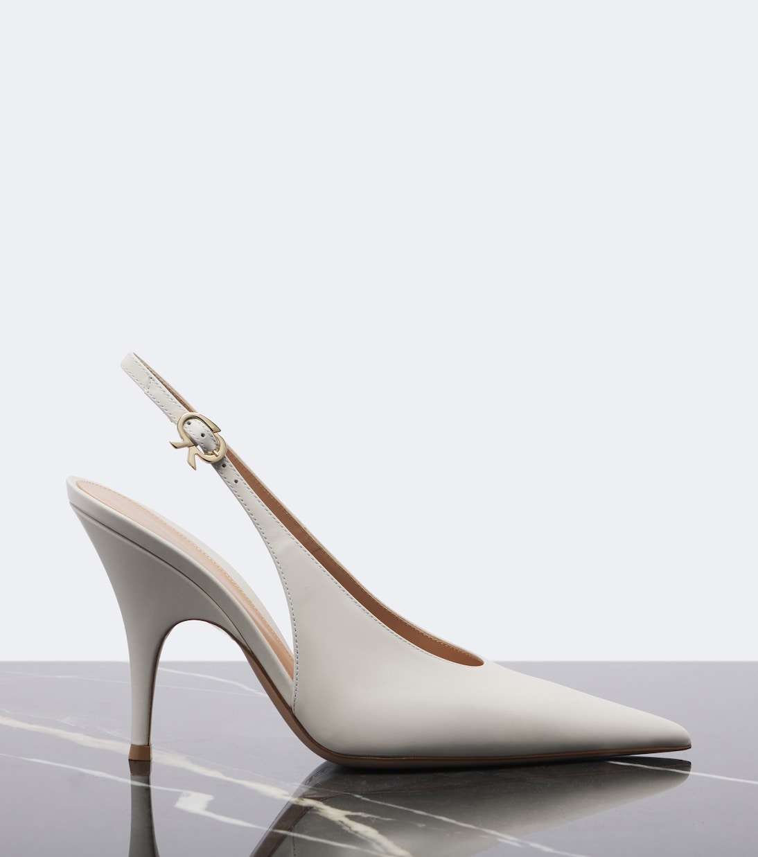 Gianvito Rossi - Sofia leather slingback pumps