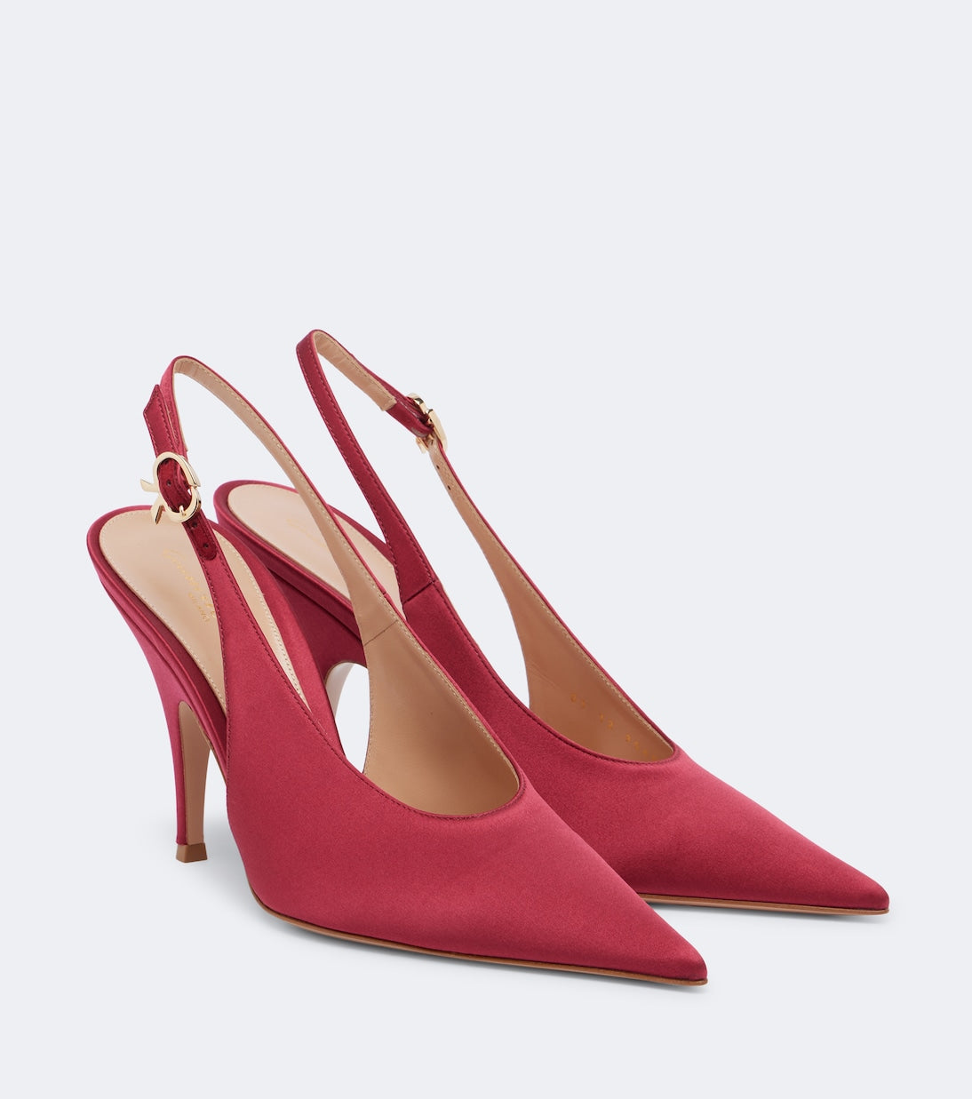 Gianvito Rossi - Sofia satin slingback pumps