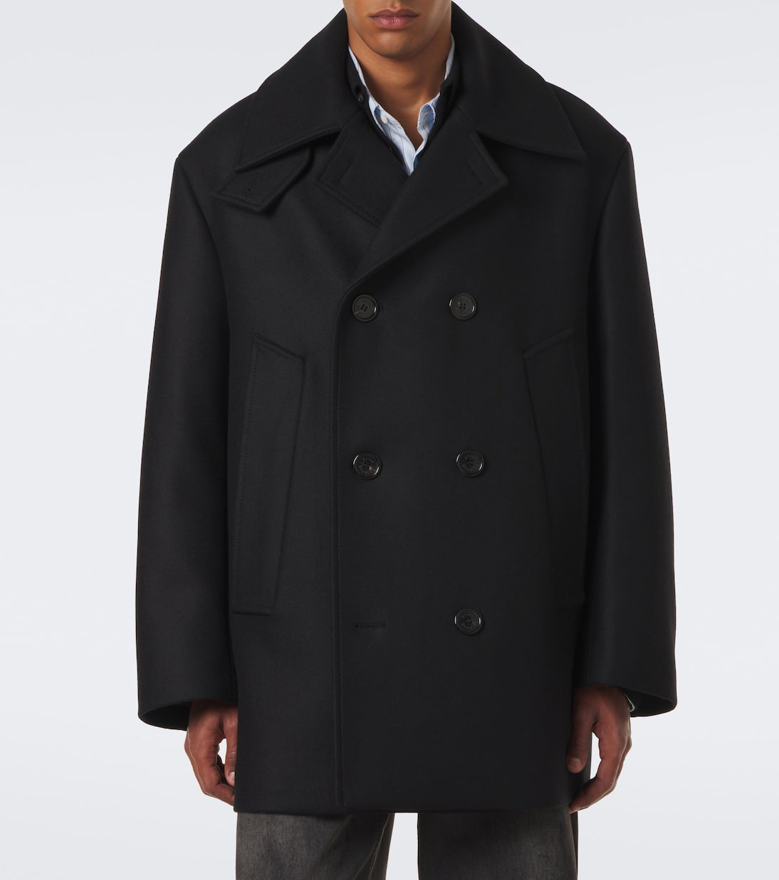 Acne Studios - Double-breasted wool-blend peacoat