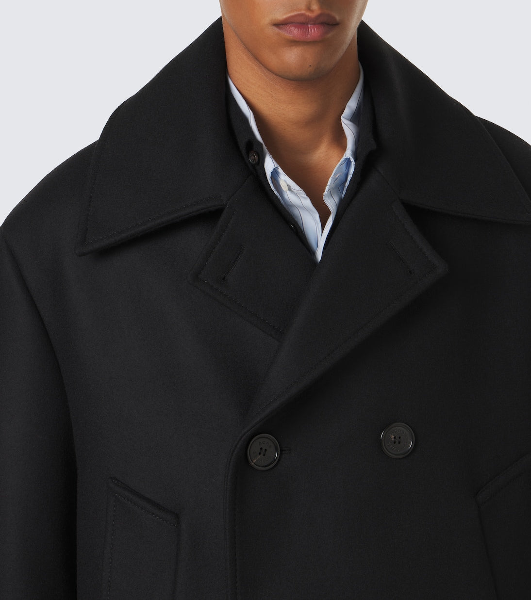 Acne Studios - Double-breasted wool-blend peacoat