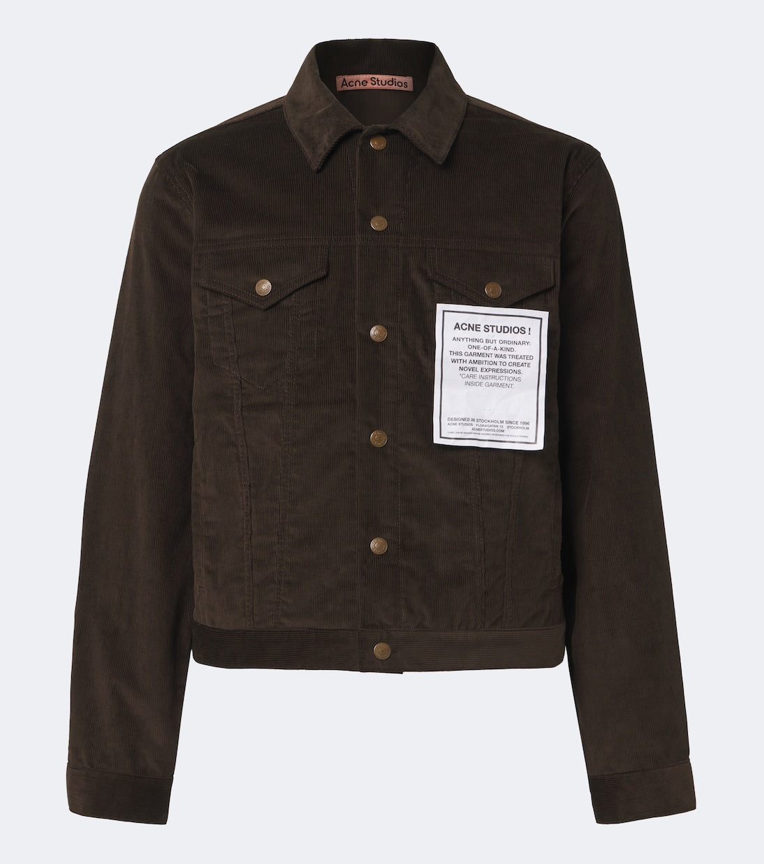 Acne Studios - Patch-appliqué cotton corduroy jacket