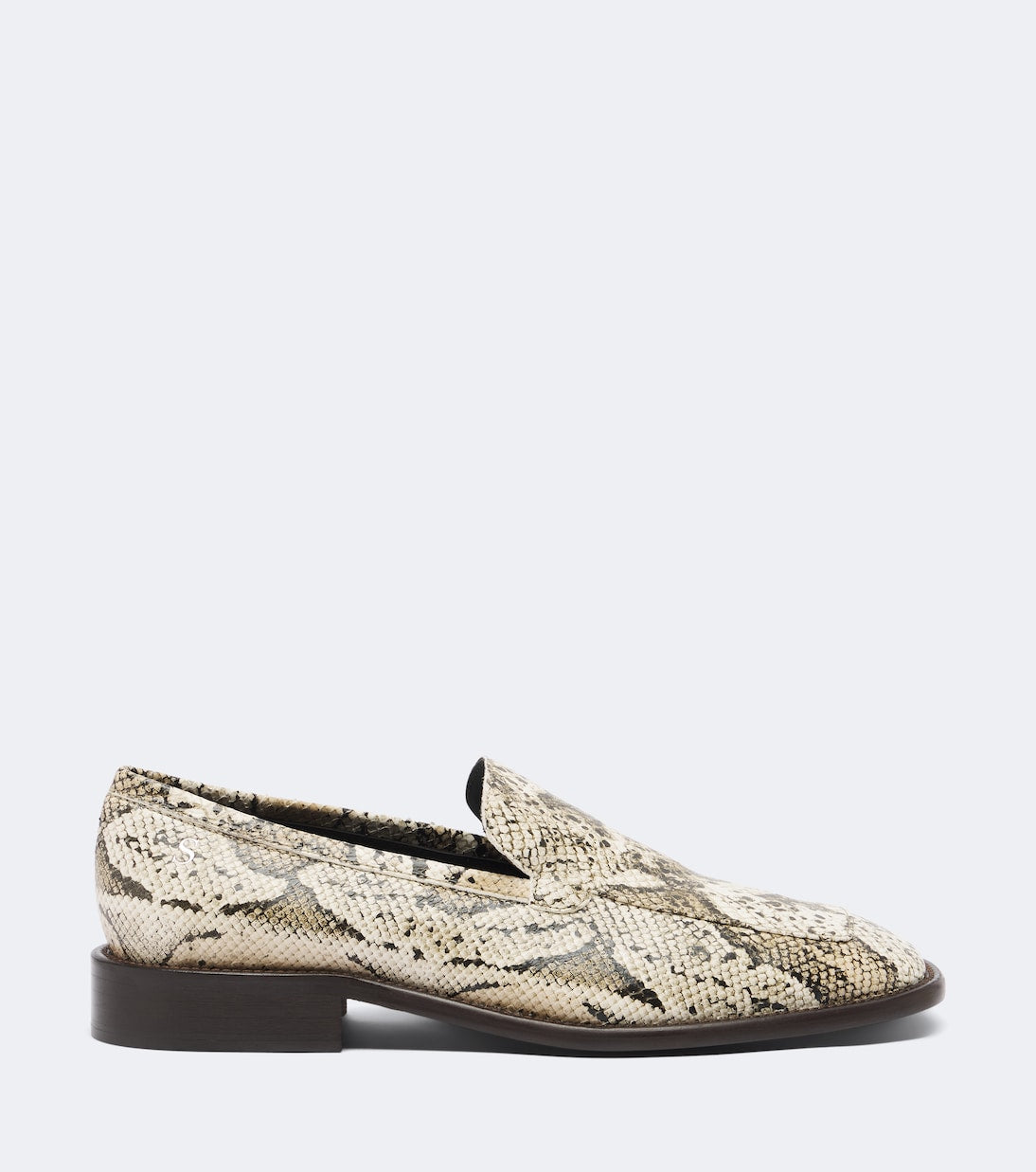 Acne Studios - Snake-effect leather loafers