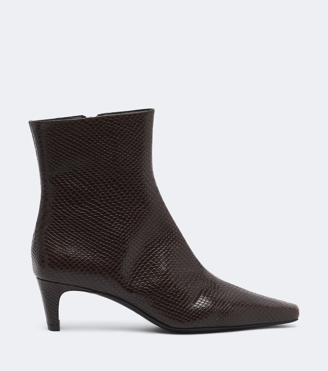 Staud - Wally snake-effect leather ankle boots