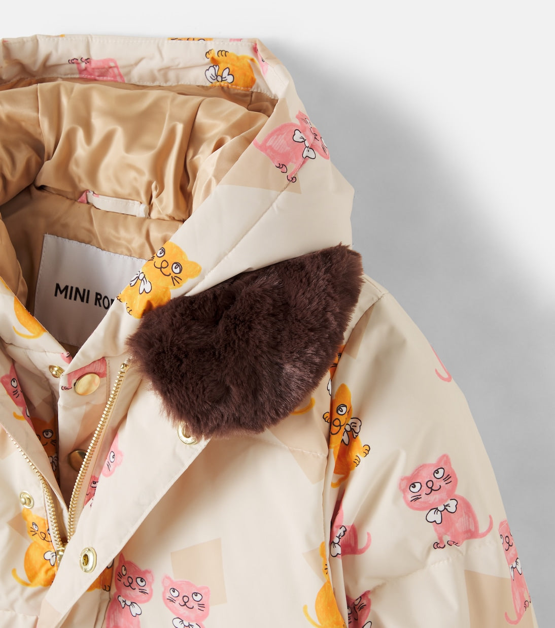 Mini Rodini - Printed puffer jacket