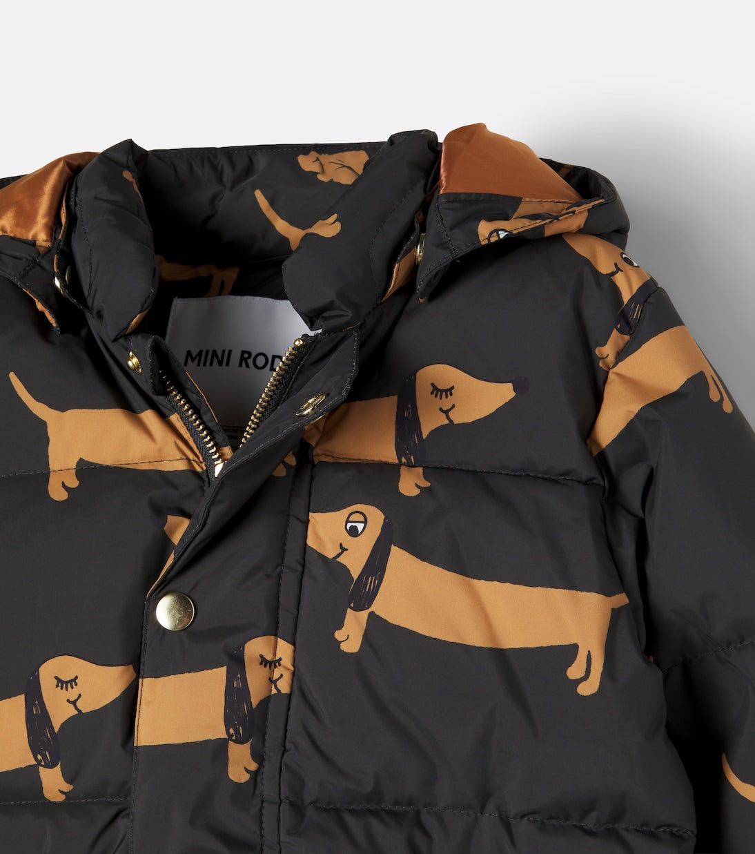 Mini Rodini - Printed quilted puffer jacket