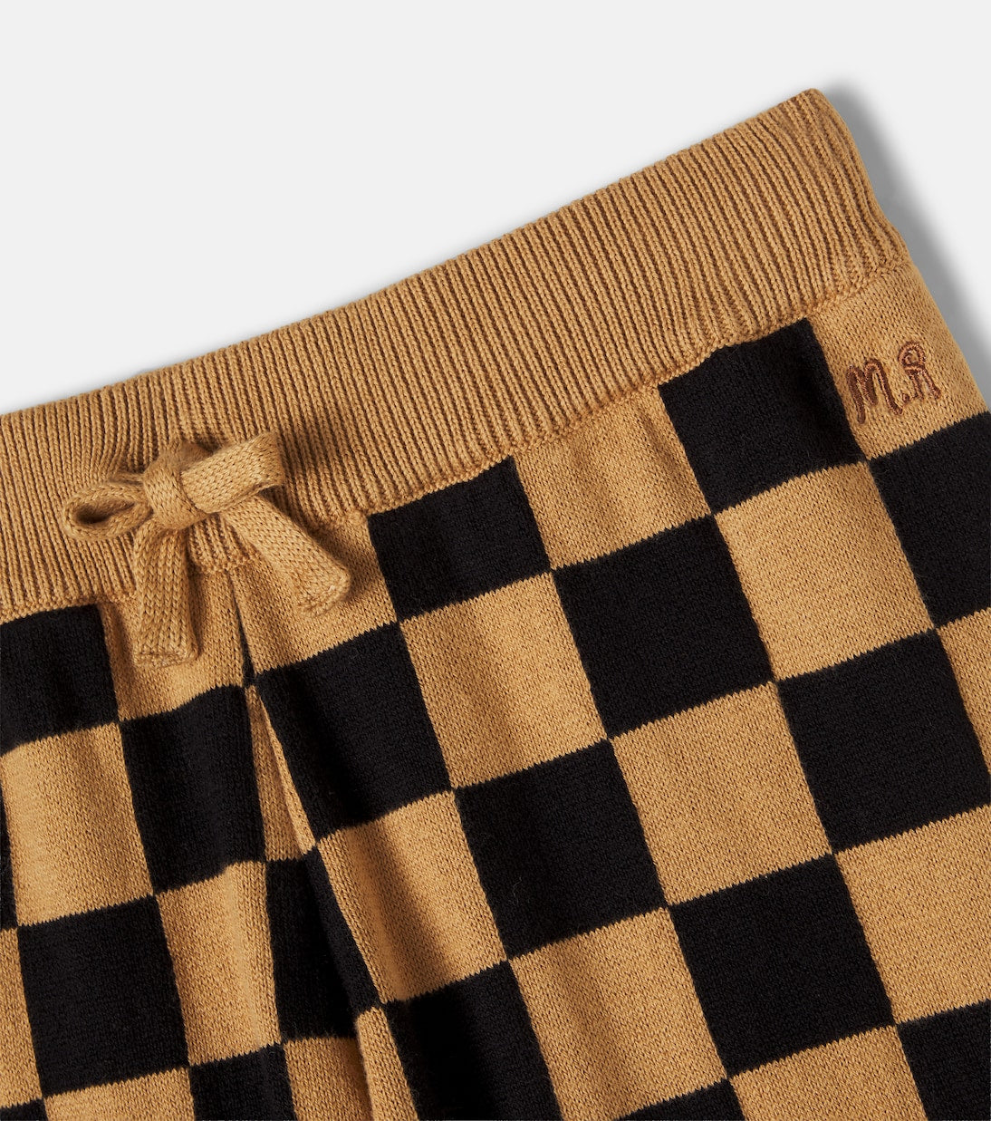 Mini Rodini - Checked knitted cotton pants