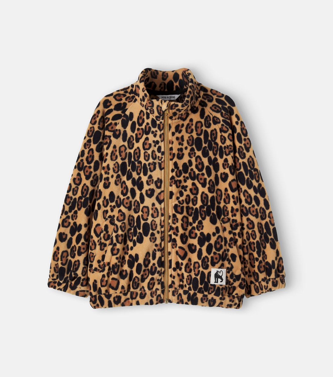 Mini Rodini - Leopard print fleece jacket