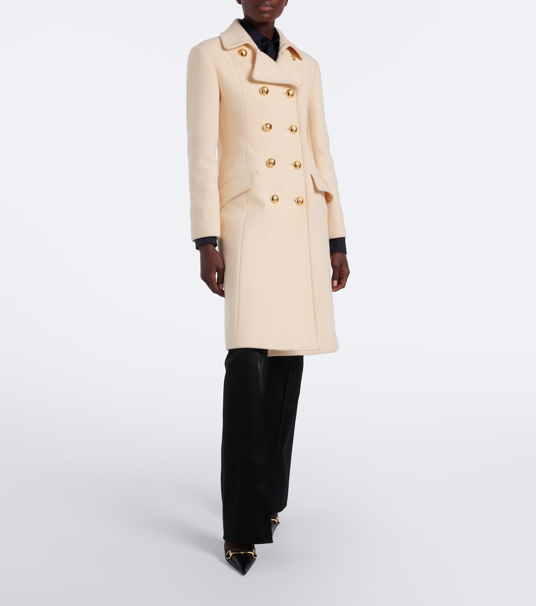 Gucci - Double-breasted wool-blend coat