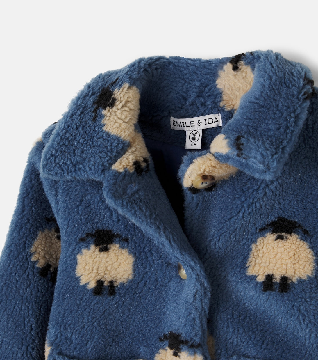 Emile et Ida - Printed teddy jacket