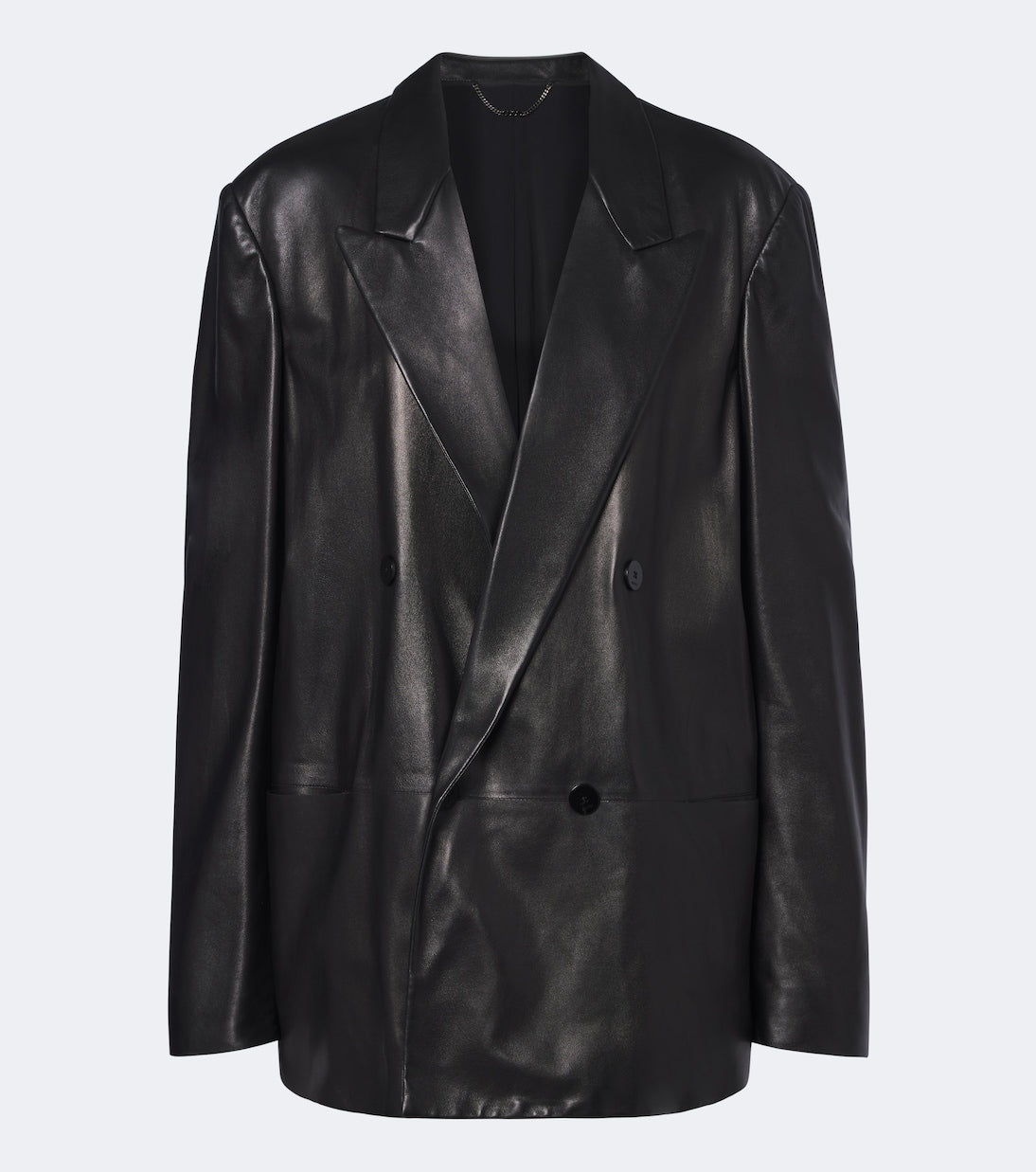 Gucci - Double-breasted leather jacket