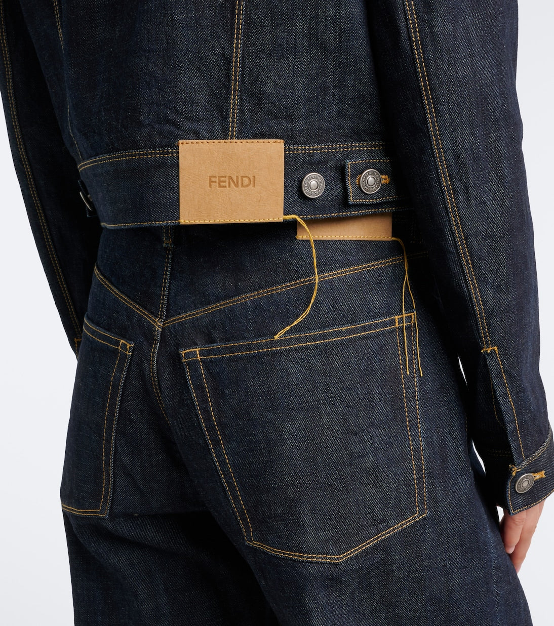 Fendi - Cropped denim jacket