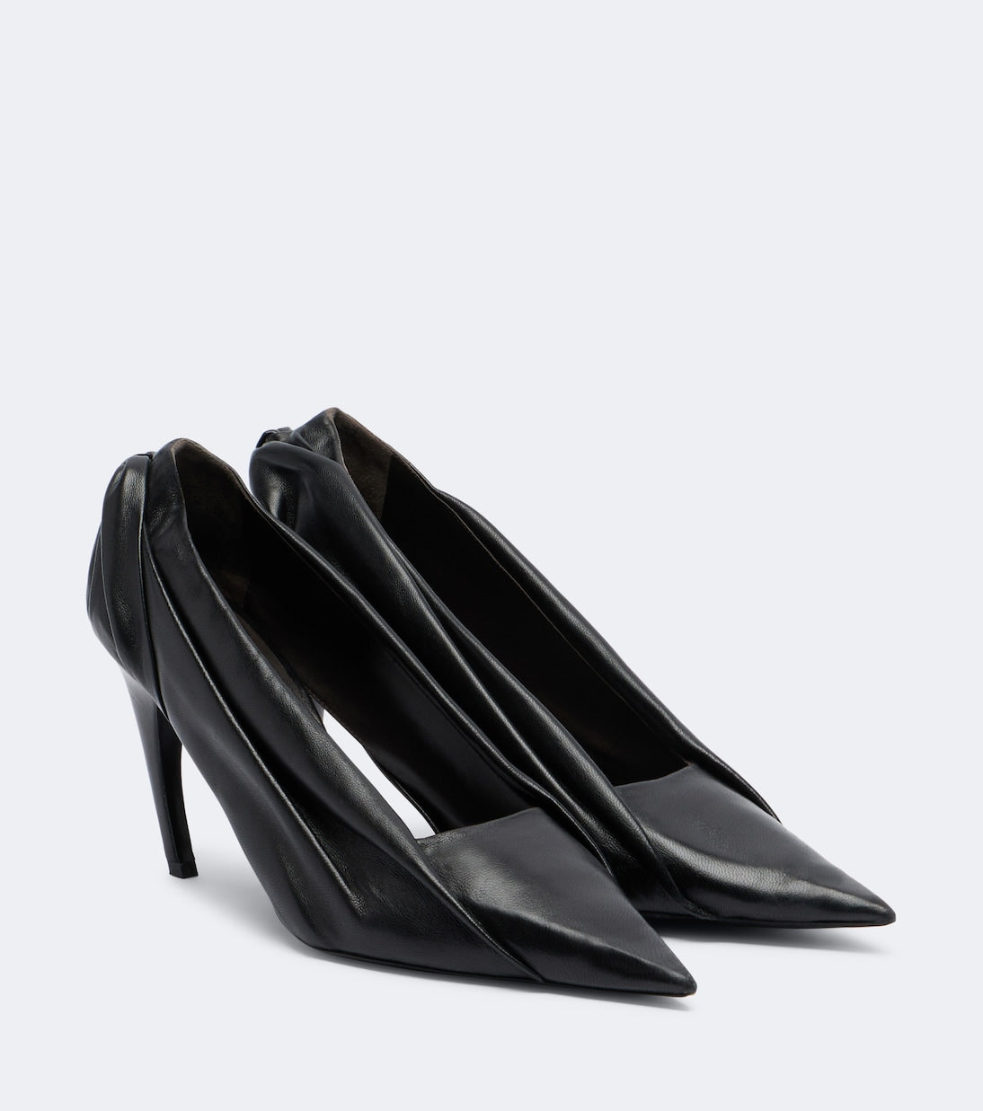 Khaite - Eve draped leather pumps