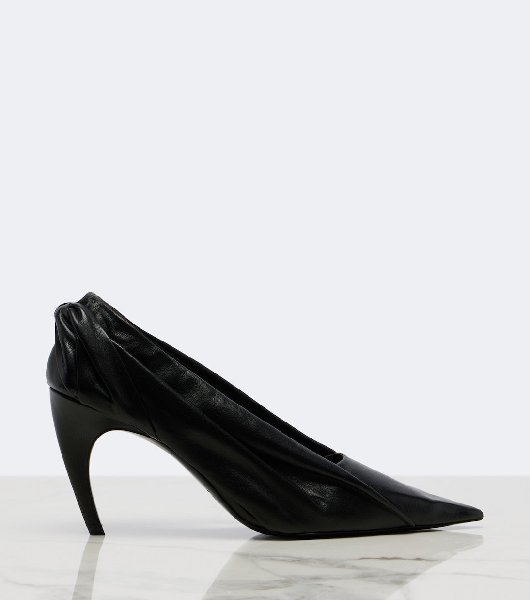 Khaite - Eve draped leather pumps